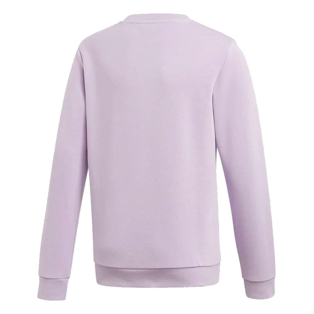 adidas Originals Kid's(Youth) Trefoil Crew Sweater - Purple Glow / White