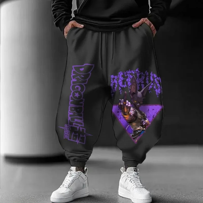 New 3D printed mesh breathable fashionable adult and children's street casual pants