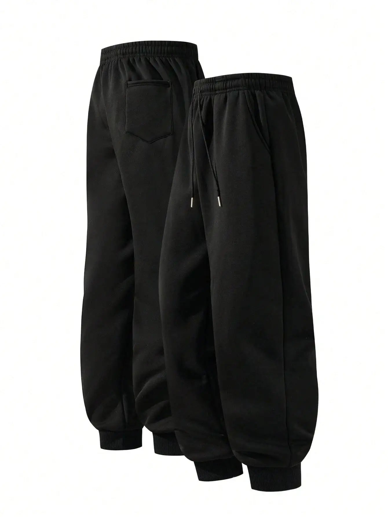 2026 New Street Fashion Mens Cotton High Waist Trousers Wide Leg Design Loose Hem Breathable Pants Goku Print
