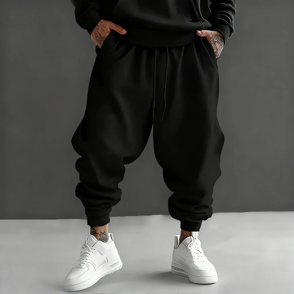 Goku Print New Streetwear 2025 Mens High Waist Cotton Pants Wide Leg Trousers Loose Fit Casual Breathable Sweatpants