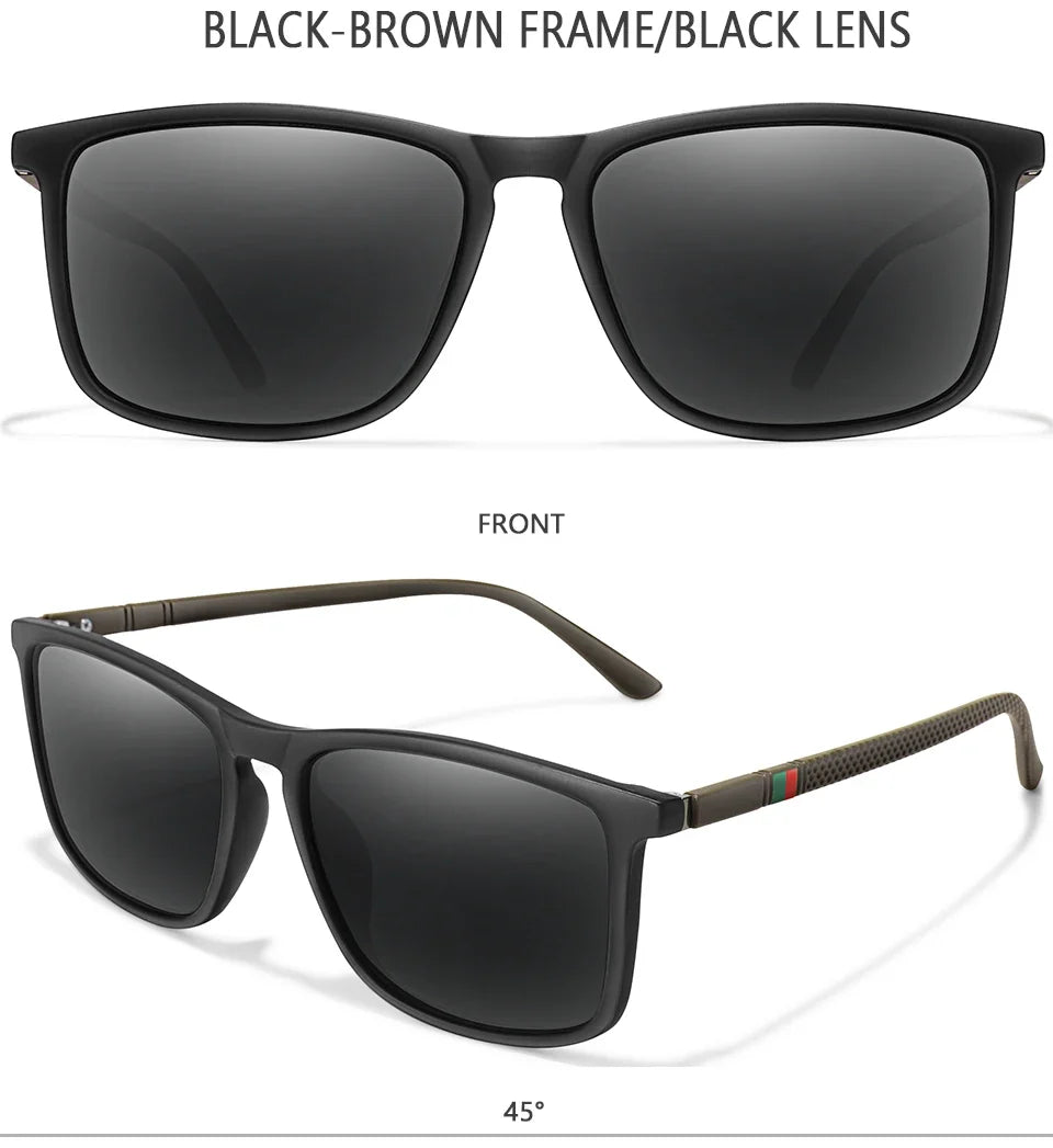 Luxury Square Vintage Polarized Cycling Sunglasses Men Women Fashion Travel Driving Fishing Sun Glasses Male Eyewear UV400