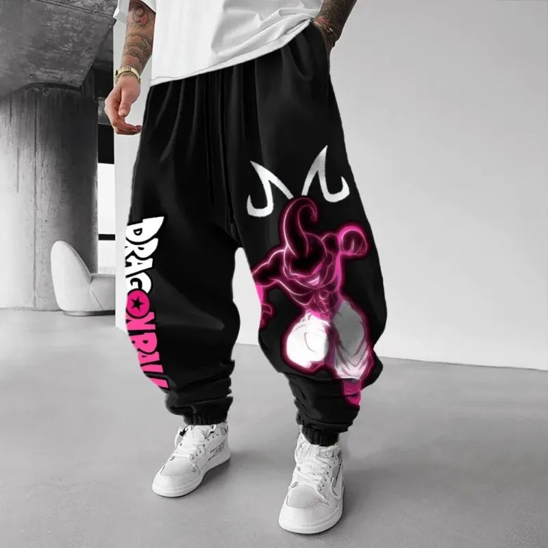 New 3D printed mesh breathable fashionable adult and children's street casual pants