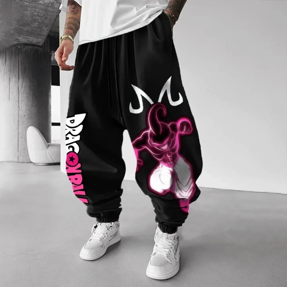 New 3D printed mesh breathable fashionable adult and children's street casual pants