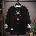 Autumn Men’s Sweatshirt Cool Bear Print Long Sleeve T-shirt Khaki O Neck Harajuku Exclusive Design Top
