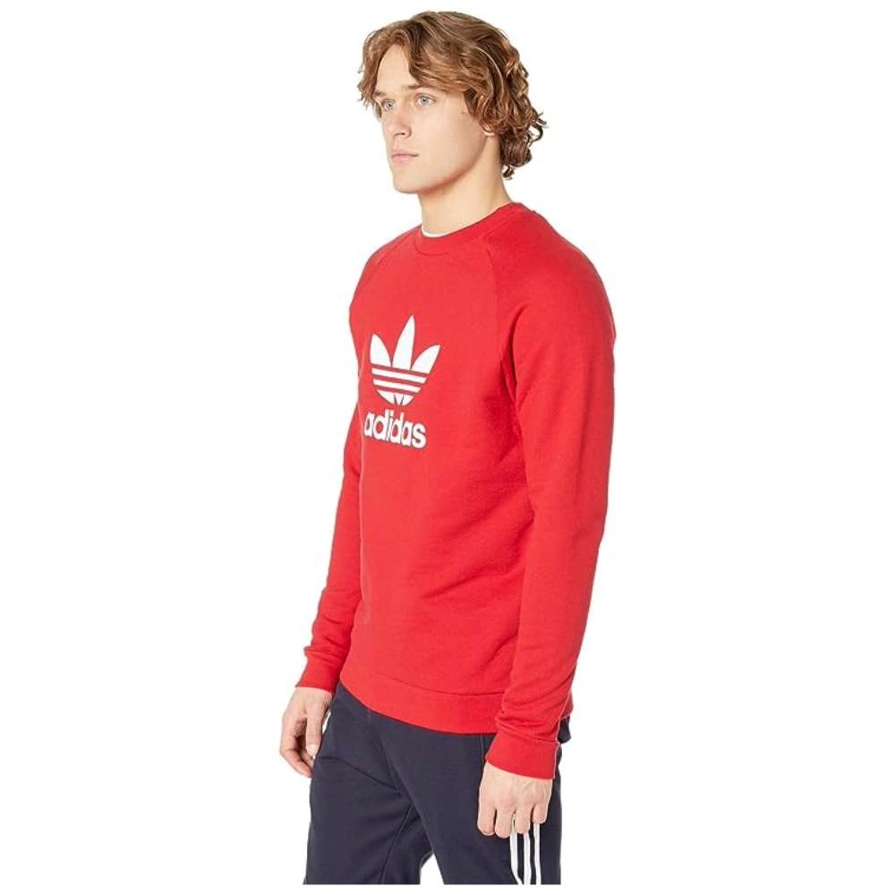 adidas originals men's Trefoil Crew Sweatshirt - Power Red