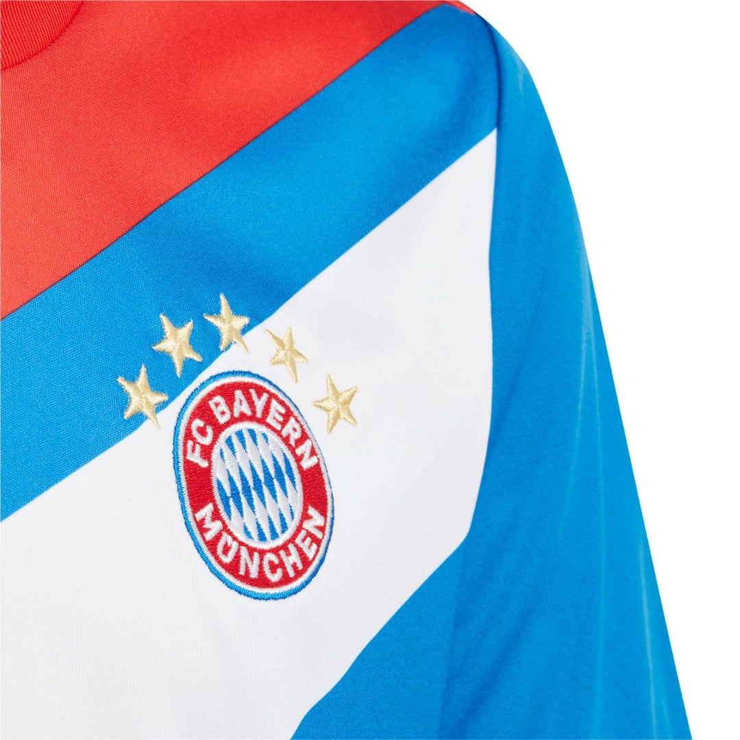 adidas Youth  FC Bayern Preshi Jersey - Red / Bright Royal