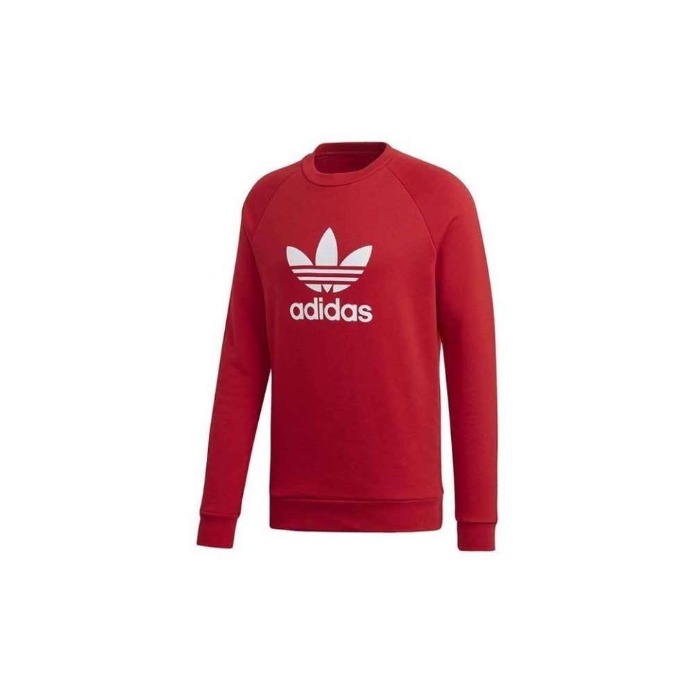 adidas originals men's Trefoil Crew Sweatshirt - Power Red