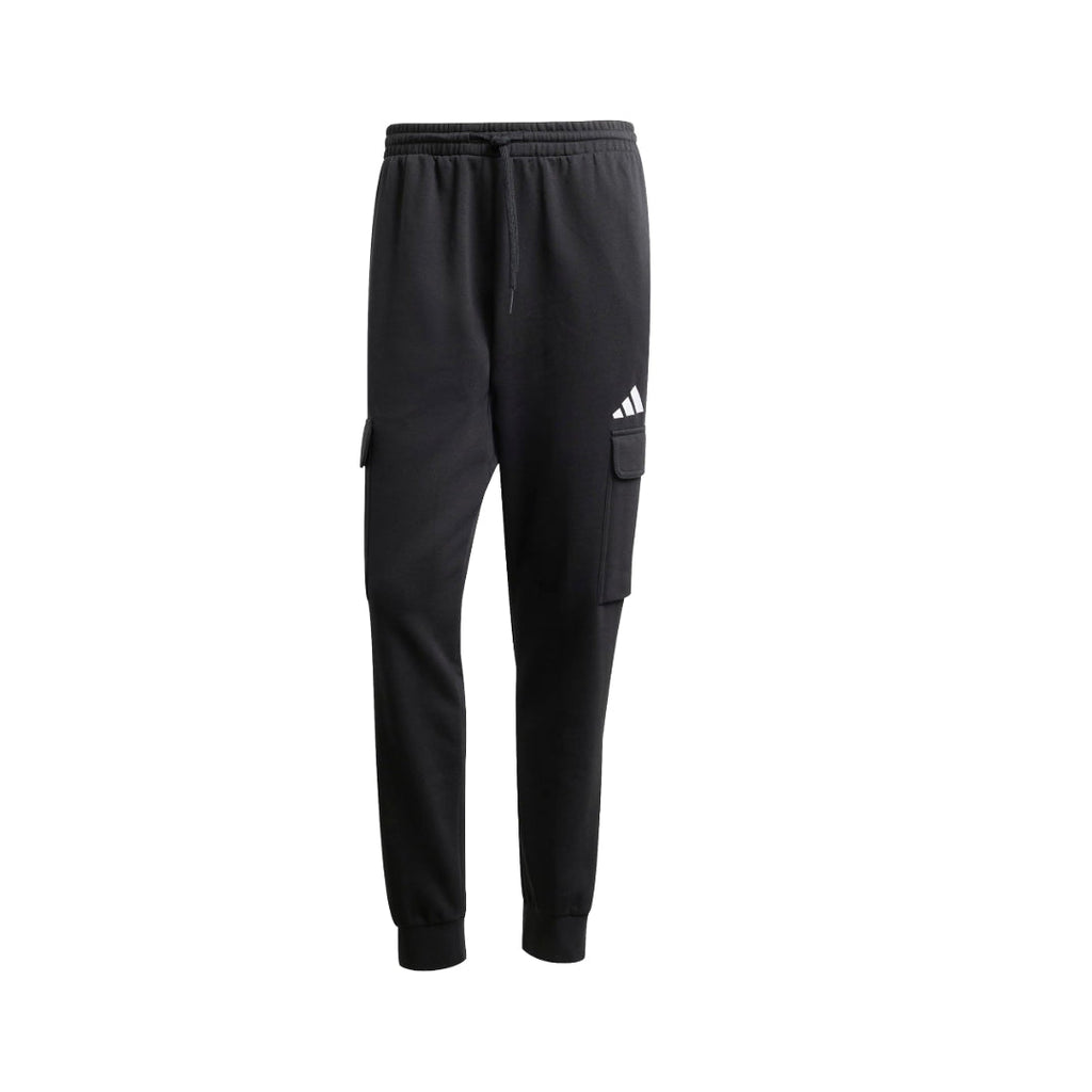 adidas Men's Essentials Feel Cozy Fleece Cargo Pants - Black