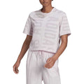 adidas Women's  BLUV Q2 Cropped Tee - Almost Pink