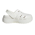 adidas WOMEN'S ADILETTE CLOG PLATFORM SLIDE SANDALS - White