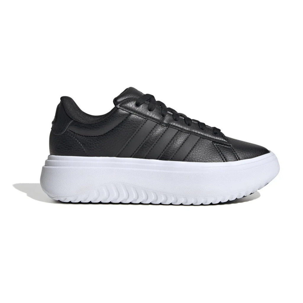 adidas Women's Grand Court Platform (Core Black / Core Black / Carbon)