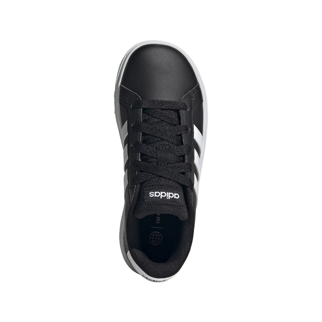 adidas Youth Grand Court 2.0 (Core Black / Cloud White / Core Black)