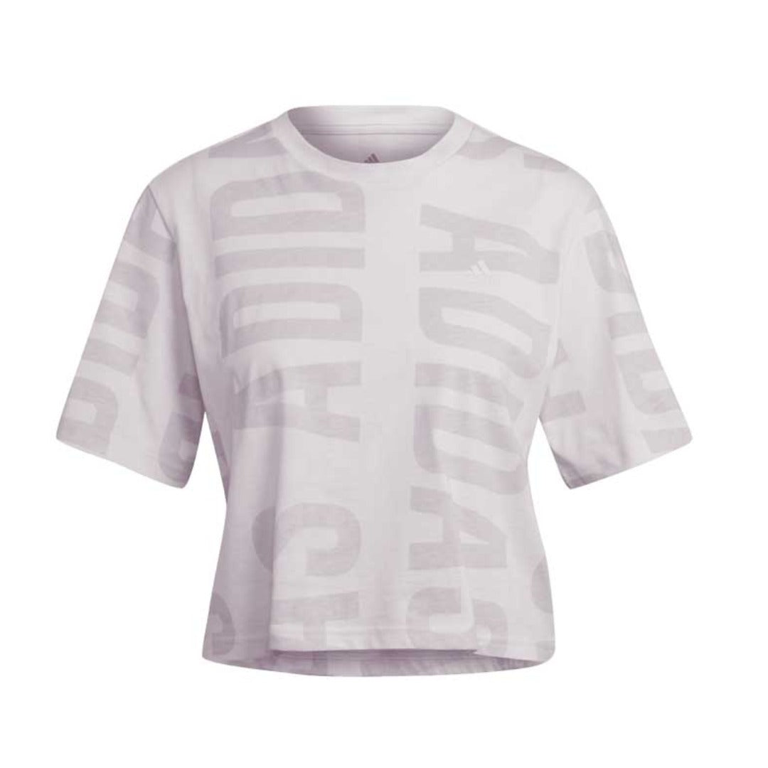 adidas Women's  BLUV Q2 Cropped Tee - Almost Pink