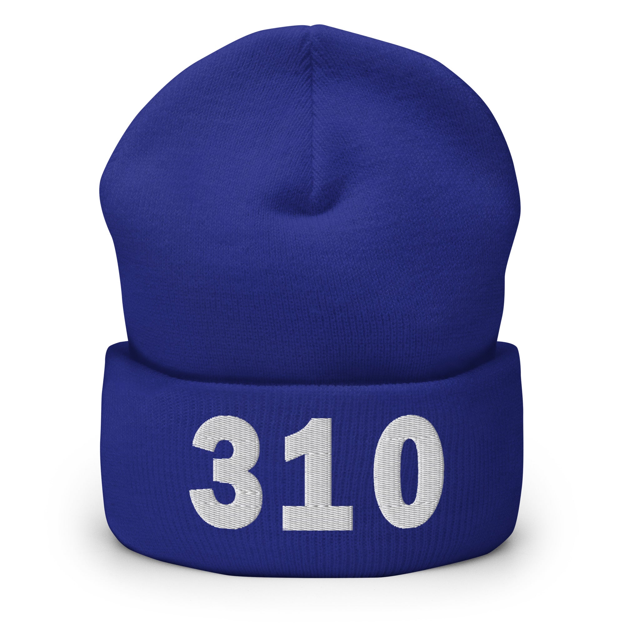 310 Area Code Cuffed Beanie