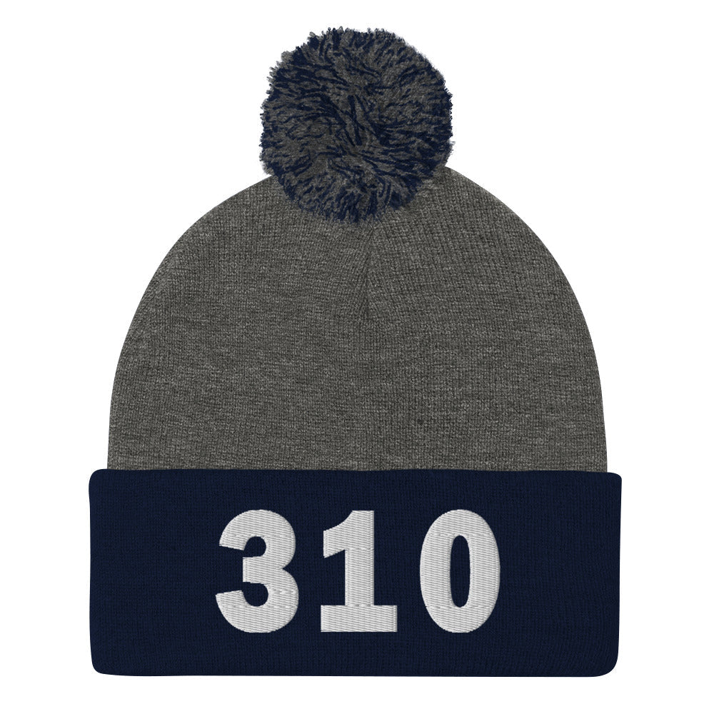 310 Area Code Pom-Pom Beanie