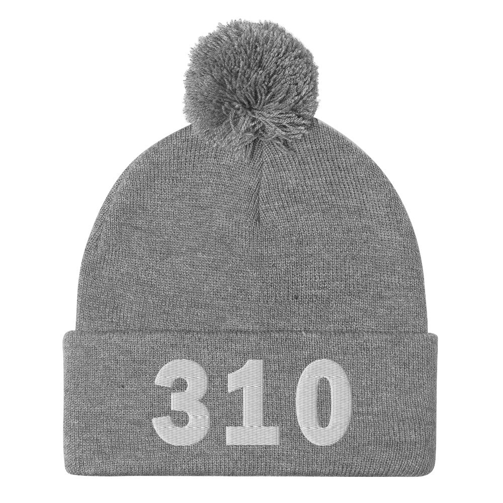 310 Area Code Pom-Pom Beanie